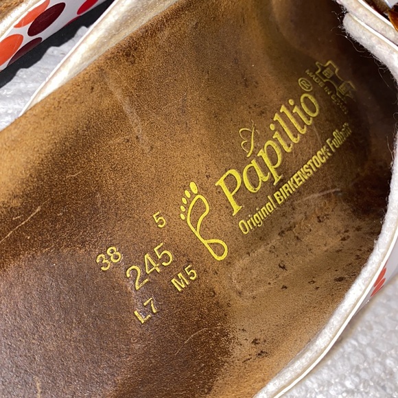 Papillio Birkenstock Florida Slide Sandals White Dot Women’s 7 - Picture 6 of 8